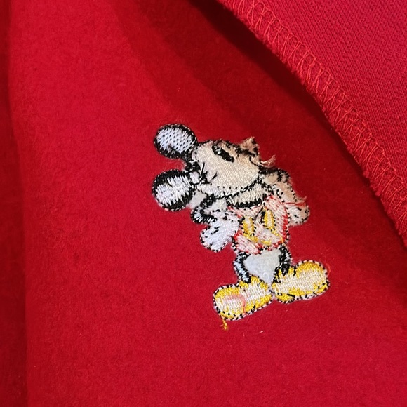Disneyland Resort Walt Disney Kids Sz L Red Mickey Mouse Full Zippered Hoodie - Picture 10 of 12